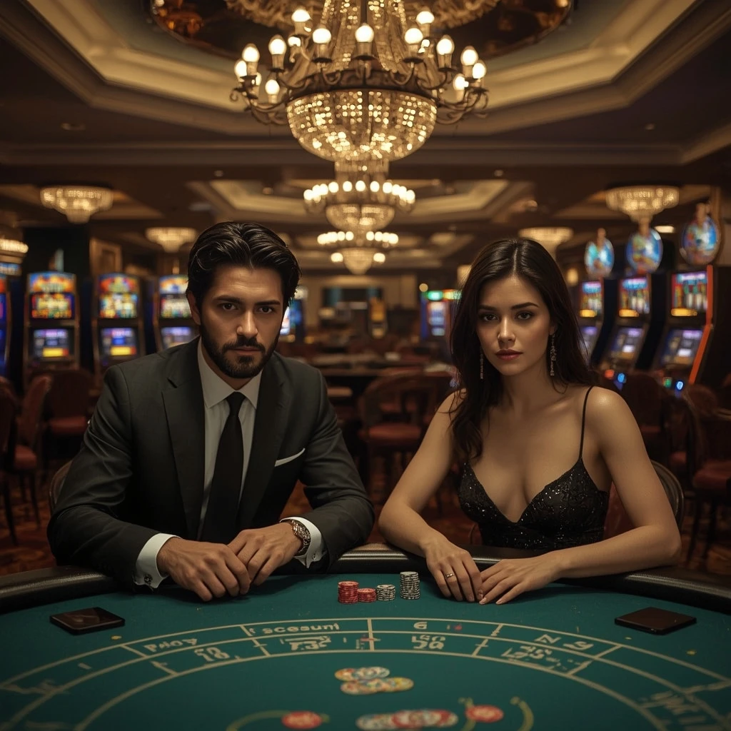 Deux joueurs de poker au Funbet Casino